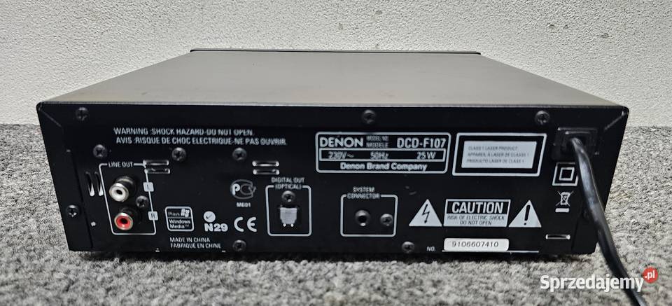 Denon DCDF107 DCDF107 Odtwarzacz płyt CD USB Odtwarzacze CD i MD Kraków