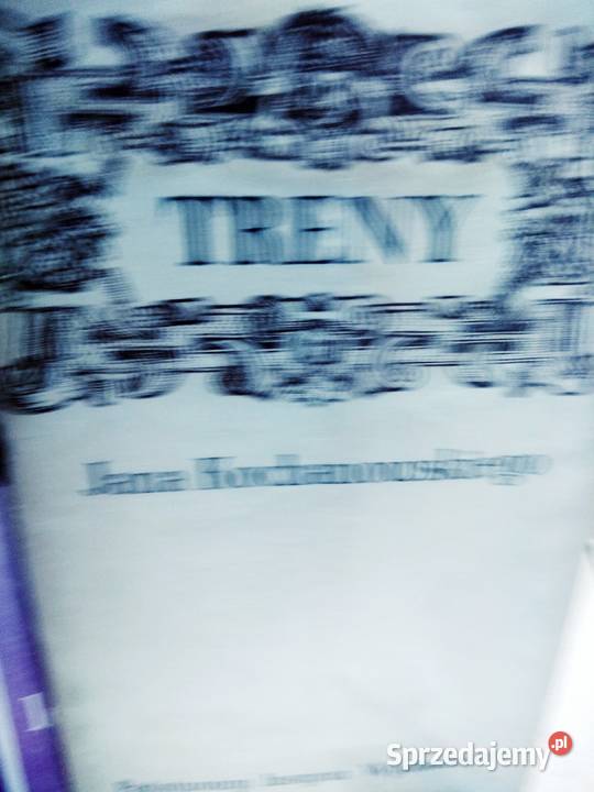 Treny Kochanowski lektury szkolne outlet książki Warszawa