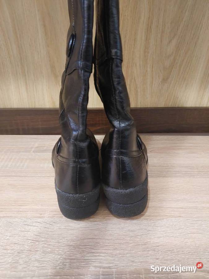 Czarne kozaki damskie Miz Mooz rozmiar 39 Milanówek
