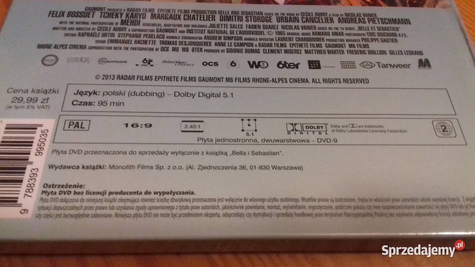 Bella i Sebastian Film DVD nowe Małkinia Górna