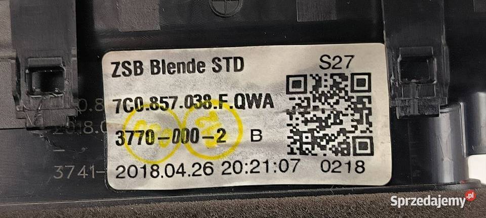 KRATKA NAWIEWU VOLKSWAGEN CRAFTER II 7C osobowe kujawsko-pomorskie Lipno