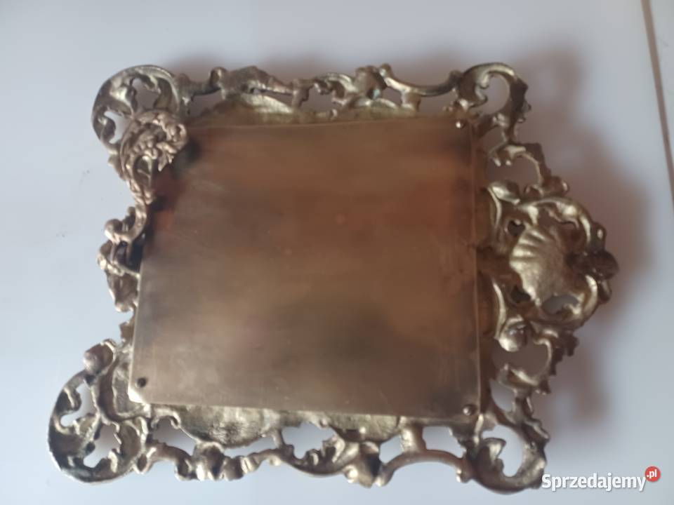 Lustro w mosiężnej ramie stojące Kolekcja Dekoracje i ozdoby Poznań