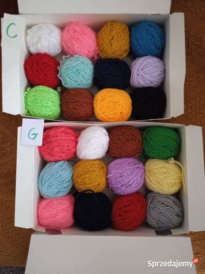 Kolorowa włóczka na robótki szydełkowe na druty Kraków