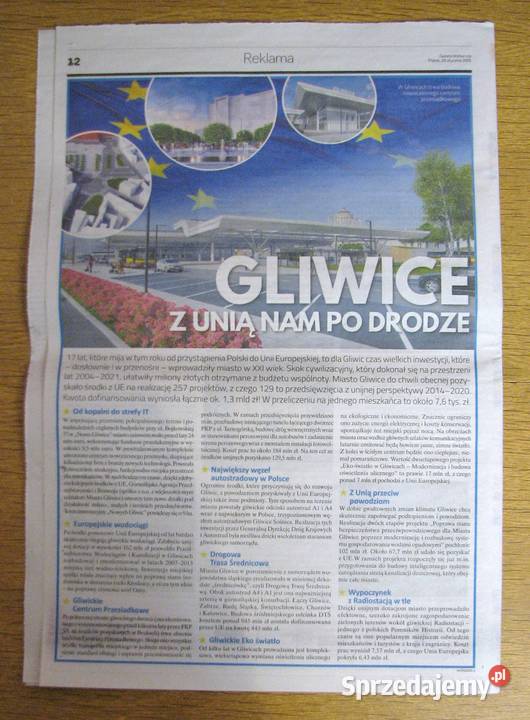 Miasta w Unii Gazeta Wyborcza miękka Pozostałe Parczew sprzedam