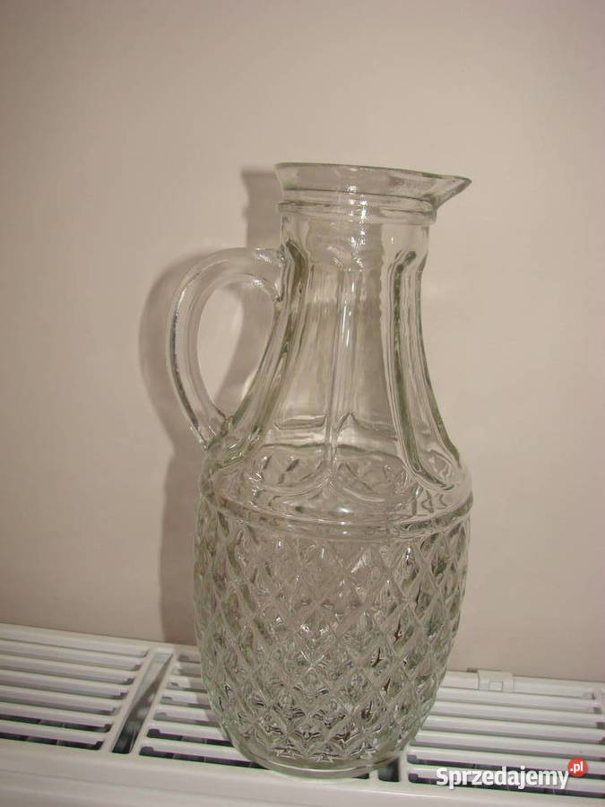 szklany dzbanek PRL Pruszcz Gdański