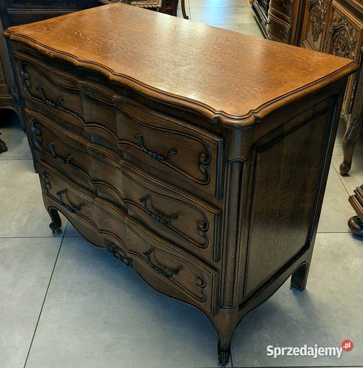 ładna dębowa komoda ludwikowskasklep Dąbrowa Dąbrowa Górnicza