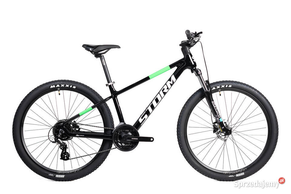 Rower MTB STORM Trail 10 rama 15 czarnozielony Górskie, MTB Suchy Las