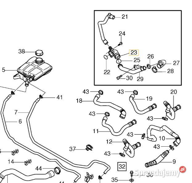 VOLVO C30 C70 S40 V50 S80 V70 przewod wodny Bielany Wrocławskie