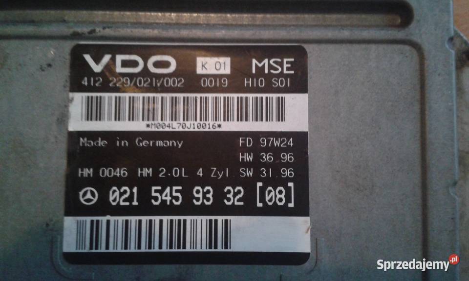 Sterownik komputer VDO 021 545 93 32 Mercedes Szczecin