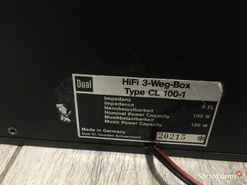 Kolumna DUAL HiFi 3WegBox Type CL 1001 1sztuka sprzedam