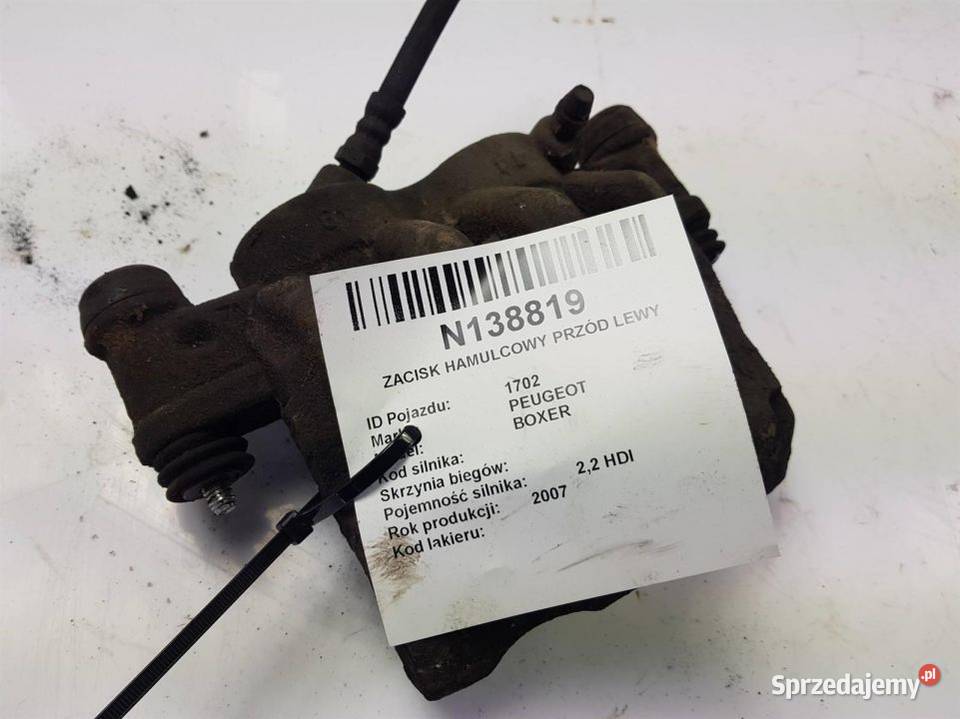 ZACISK HAMULCOWY PRZÓD LEWY BOXER Pozostałe Lipno