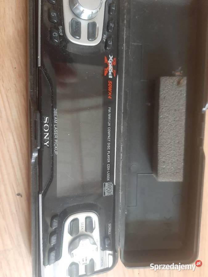 Sony CDXL550X Xplod panel przedni etui sprawny CD