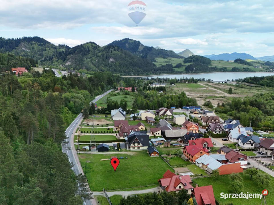 DZIAŁKA BUDOWLANA W NIEDZICY asfalt małopolskie