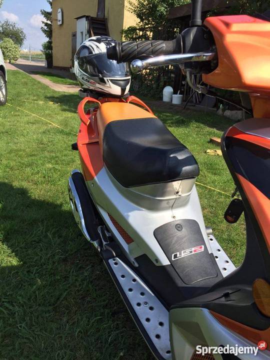 Skuter LINGBEN 50 dodatki KONIN SZYBKI bagażnik Konin