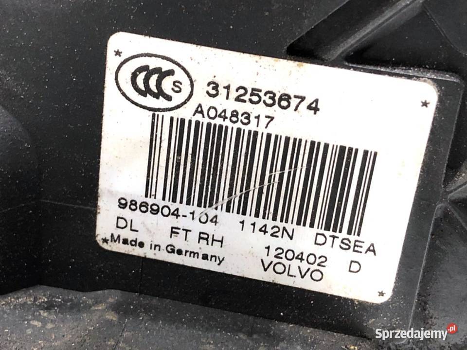 ZAMEK DRZWI PRAWY PRZÓD VOLVO S80 II osobowe Zamki, wkładki i kluczyki