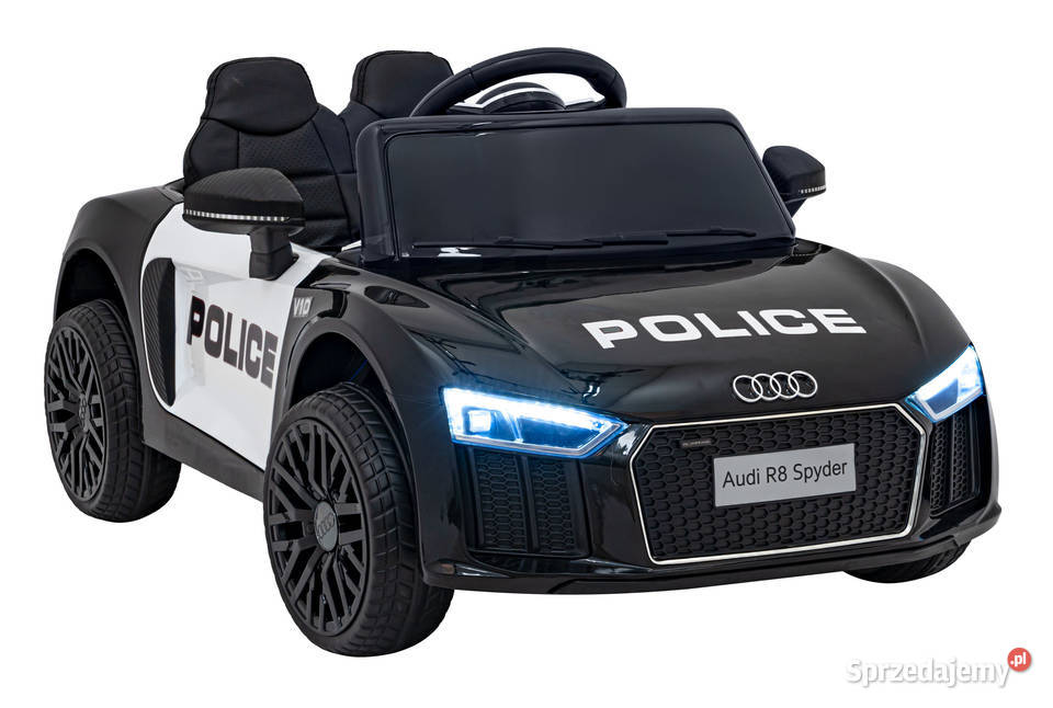Audi R8 Policja na akumulator dzieci autko 10.5kg świętokrzyskie Łopuszno