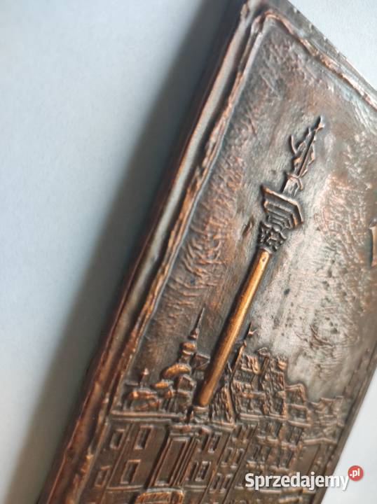 vintage retro PRL zabytek unikat płaskorzeźba Rękodzieło