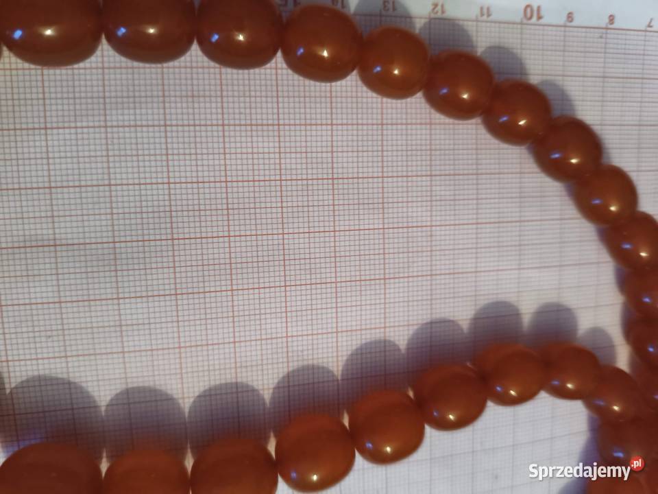 Naszyjnik bursztyn oliwki 68gr Białystok