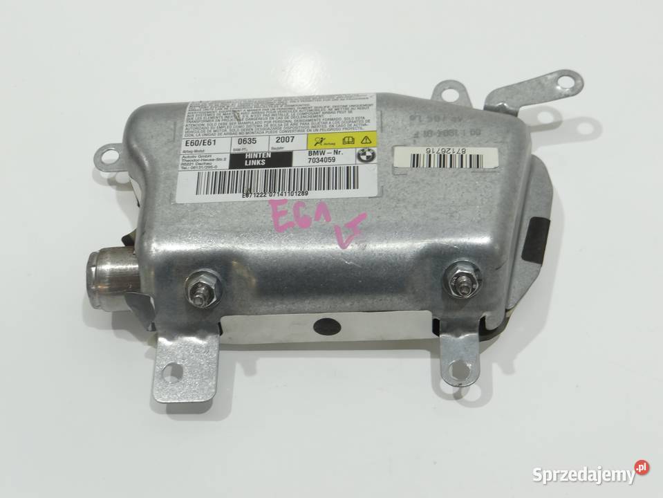 PODUSZKA AIRBAG DRZWI LEWY TYŁ BMW E60 E61 Strzyżewice sprzedam