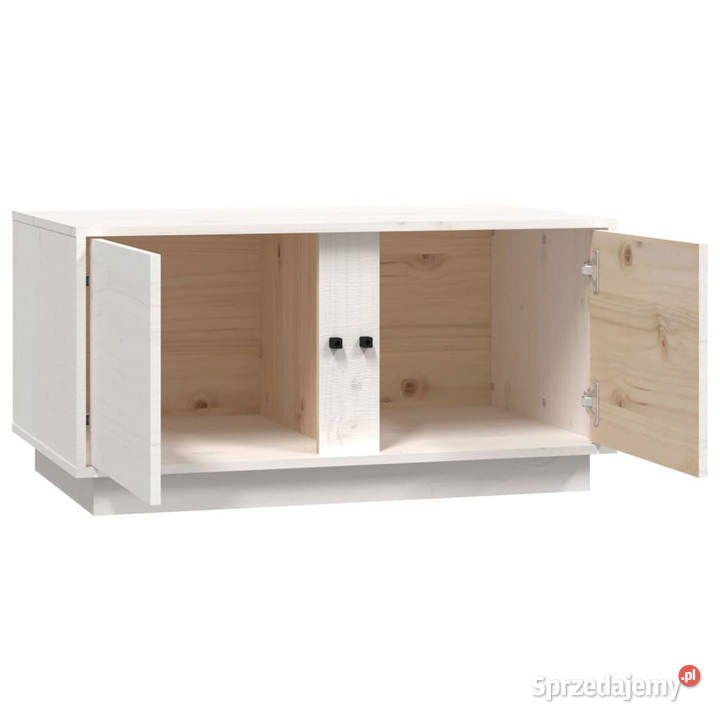 Stolik kawowy biały 80x50x40 lite drewno sosnowe Warszawa