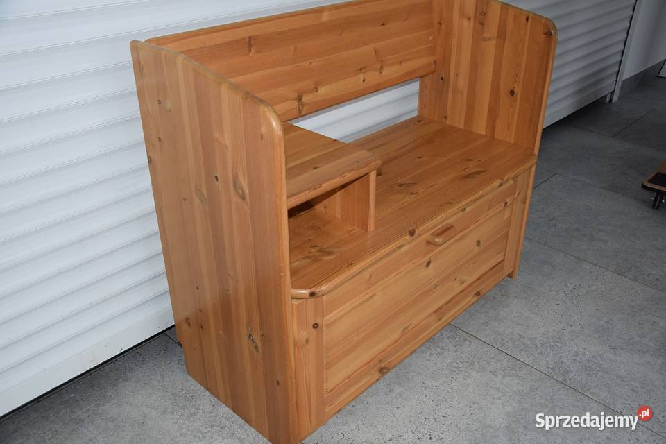 szafka na buty z siedziskiem z drewna sosnowego Olsztyn sprzedam