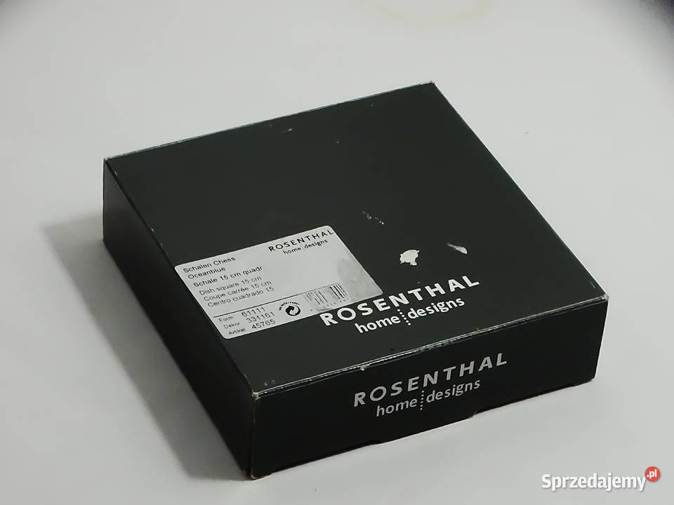 Szklana misa dekoracyjna Rosenthal lubelskie Biłgoraj