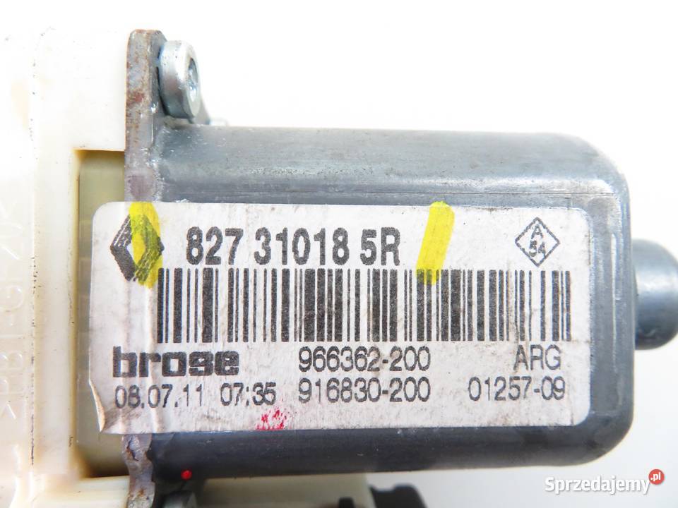 PODNOŚNIK SZYBY LEWY TYLNY MEGANE III 827310185R małopolskie