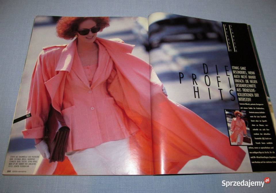 Burda International Wiosna 1987 moda szycie