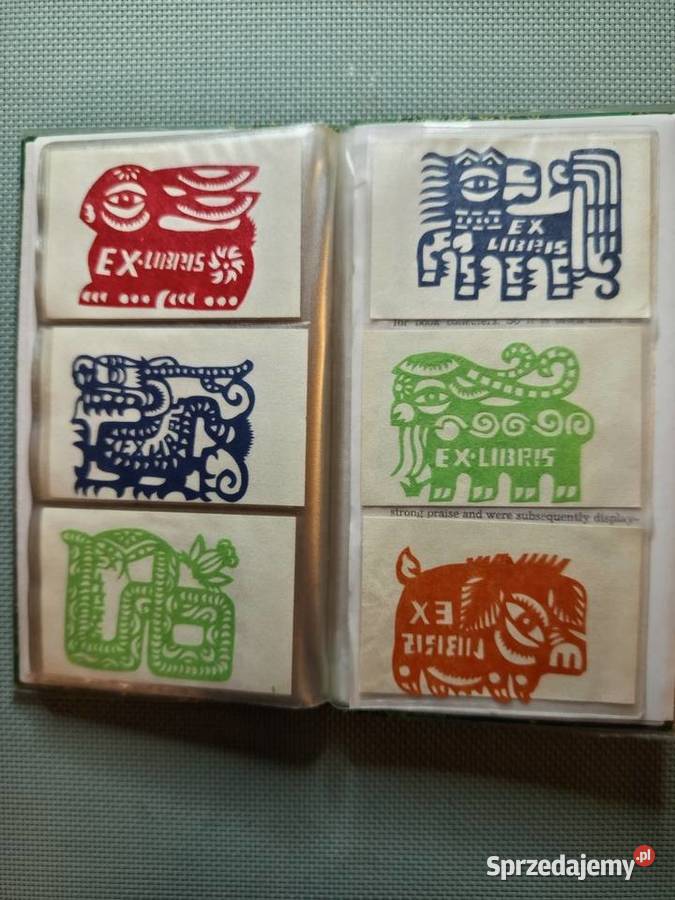 Ex libris kolekcja 60 Chinskich ręcznie Warszawa