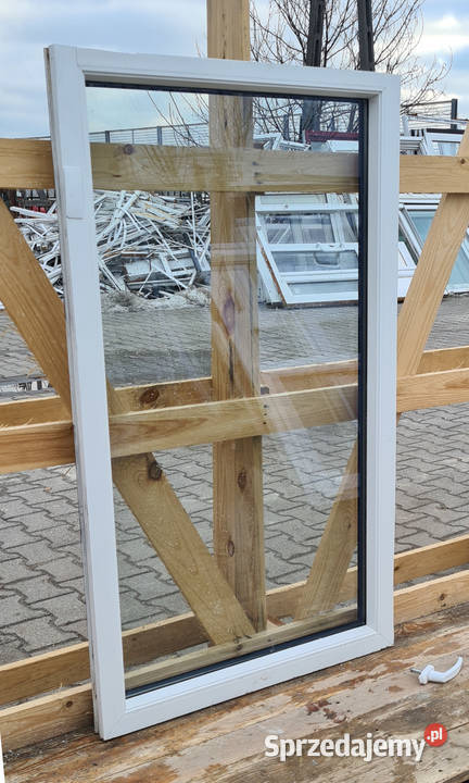 OKNO KacprzaK 75x128 FIX OKNA Używane Witryna Siedlce
