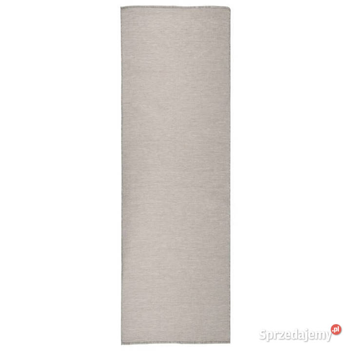 Dywan zewnętrzny o płaskim splocie 80x250 taupe mazowieckie Warszawa