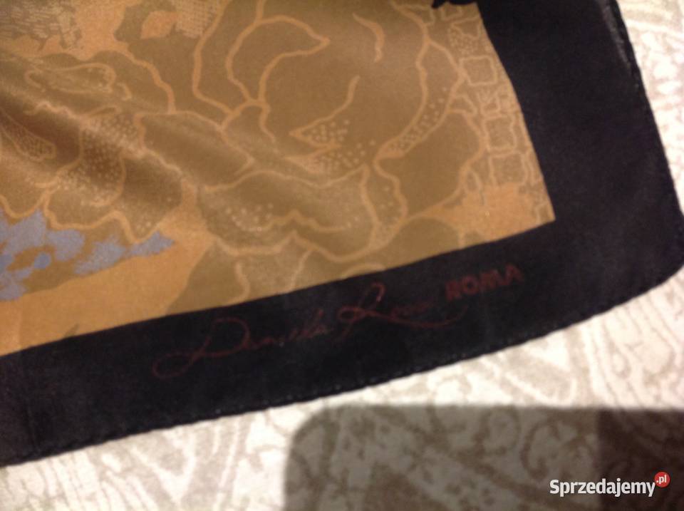 Chustka Apaszka Jedwabna Damska Nowa Sól