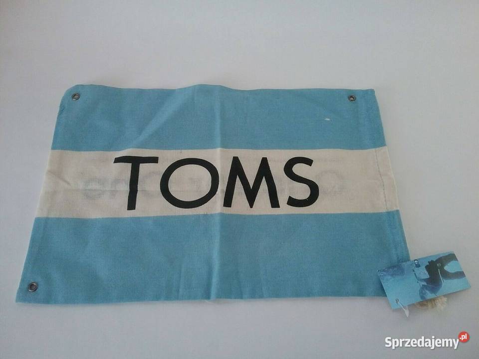 TOMS One For One Blue White Dust Cover Shoe Zamość sprzedam