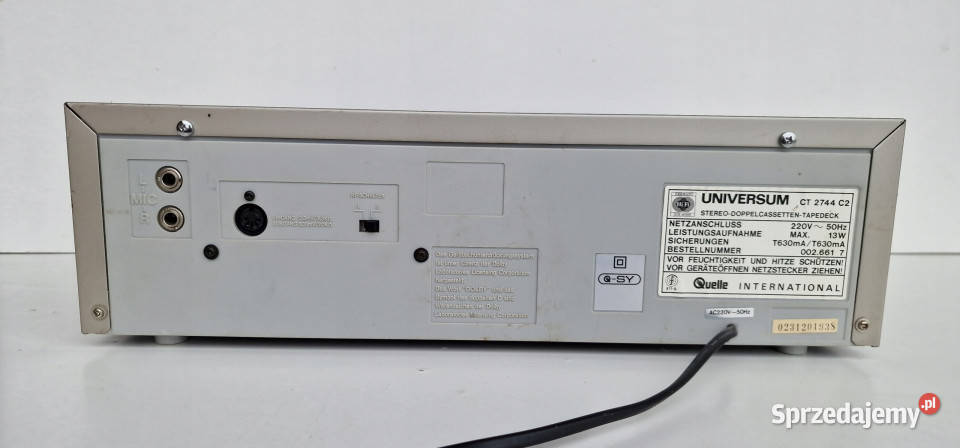 Magnetofon Universum CT2744 C2 TAPEDECK wielkopolskie