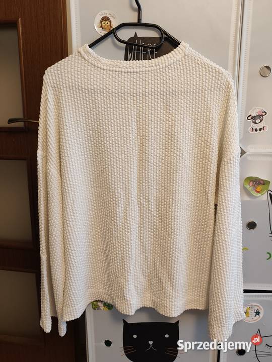 Sweter damski Reserved M ecru oversize stan Swetry i golfy
