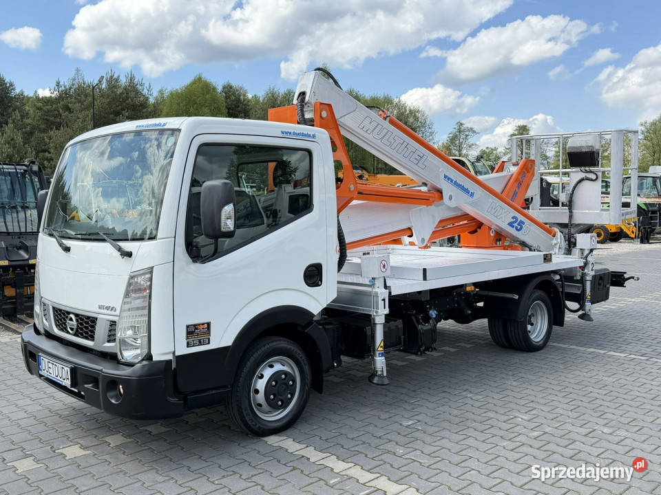 Nissan Cabstar Podnośnik Koszowy Zwyżka Multitel manualna Nissan Widełki