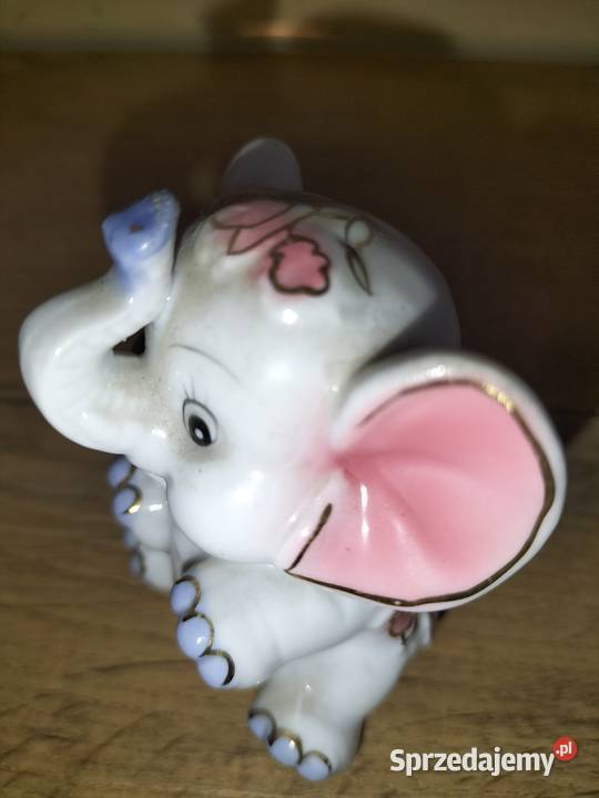 SŁONIK SZCZEŚCIA różowy obiekt Vintage dolnośląskie Wrocław sprzedam