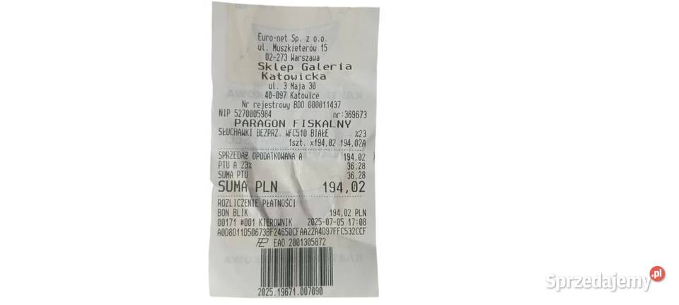 Słuchawki Sony WFC510 sprzedam