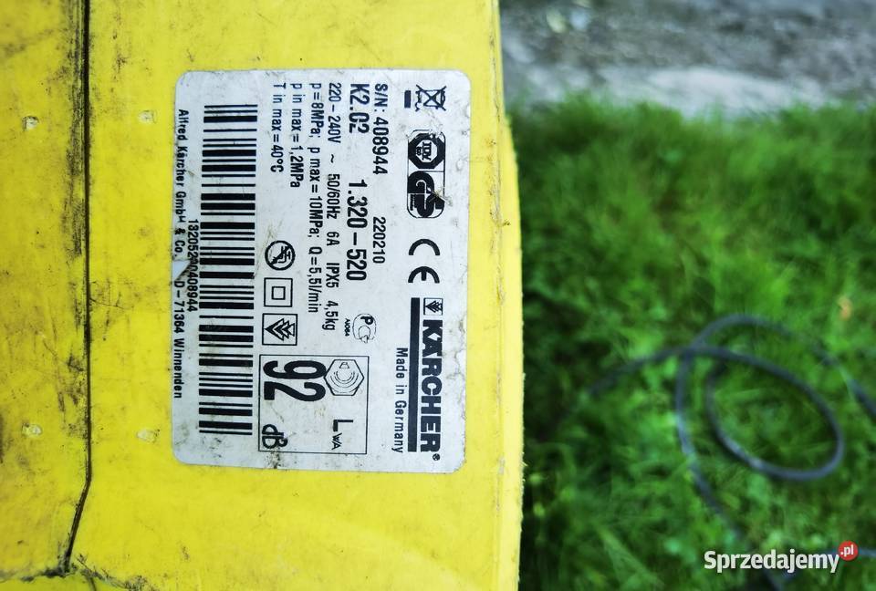 Myjka ciśnieniowa Karcher K202 Zielona Góra