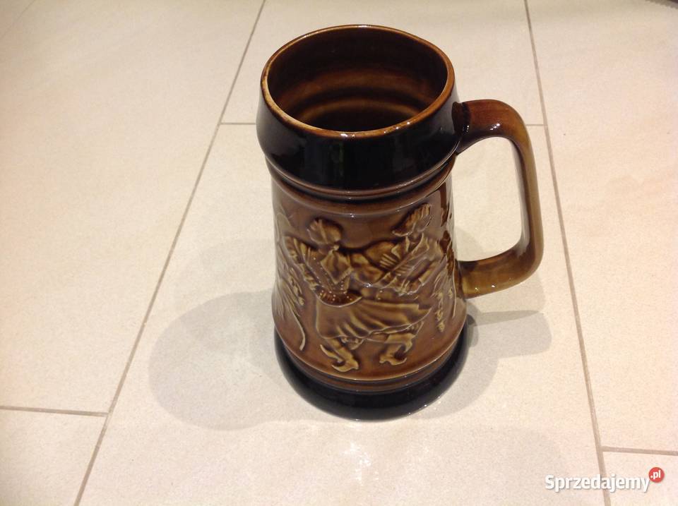 Stary Kufel Ceramiczny TUŁOWICE Sygnowany