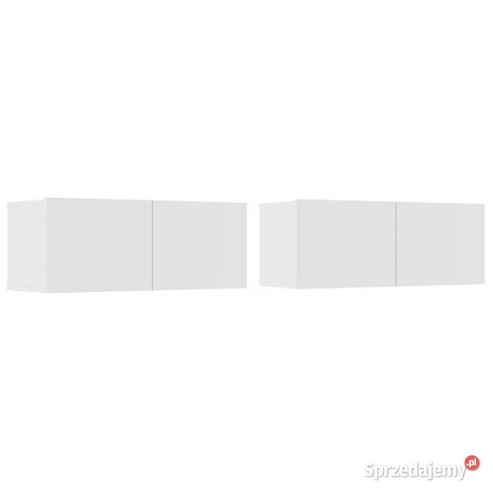 vidaXL Ścienne szafki TV 2 białe 80x30x30 Warszawa sprzedam
