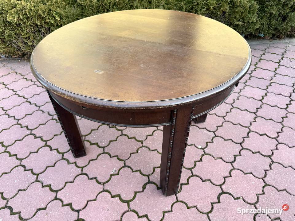 Stół okrągły stary stylowy PRL art deco vintage mazowieckie Garwolin