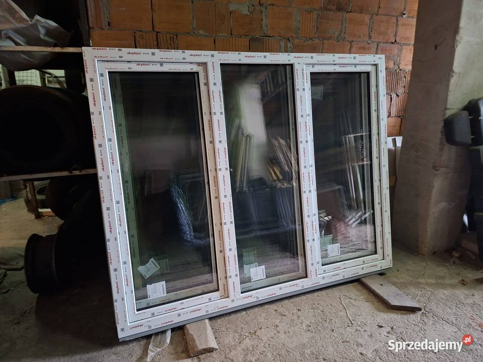 Okno nowe 3 skrzydłowe Okna ścienne