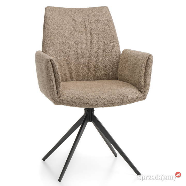 Ciemnobeżowe Krzesło Prato Boucle Wysyłka 24H Tarchały Małe