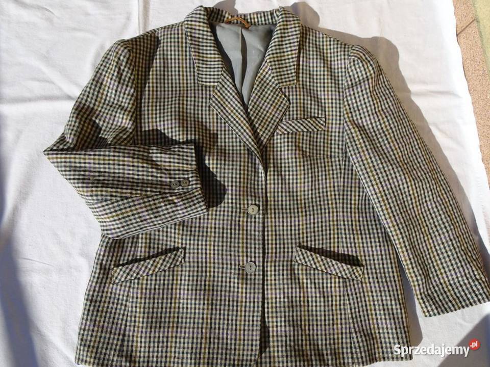 Marynarka damska wełniana wełna 46 48 vintage Nowy Sącz