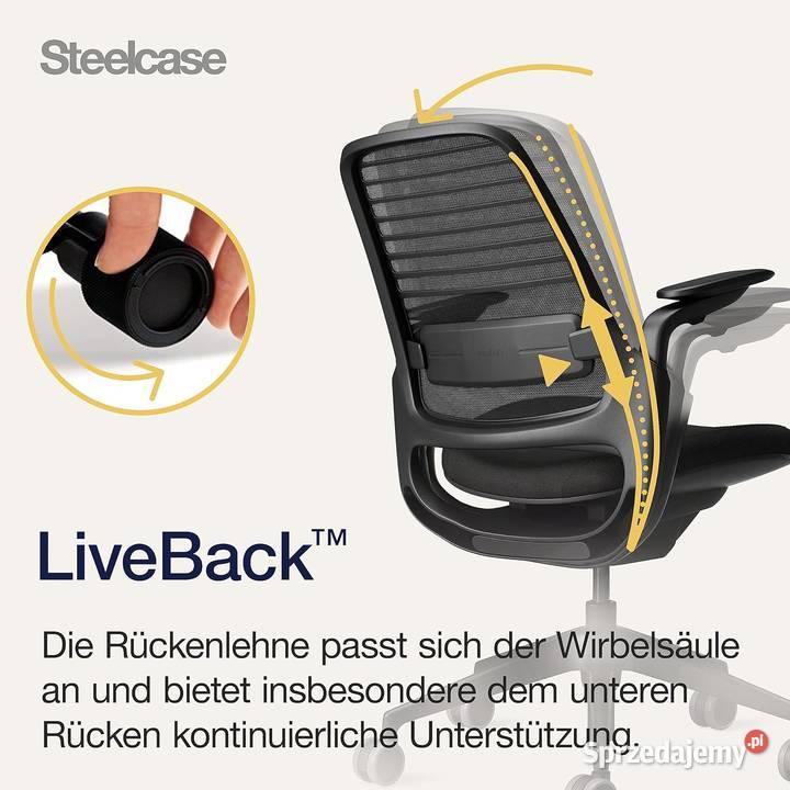 Steelcase Seria 1 Ergonomiczne krzesło biurowe z sprzedam