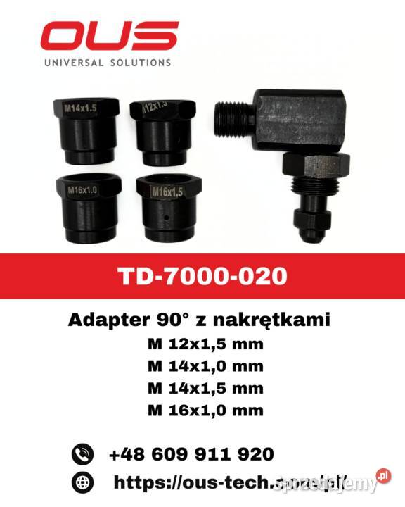 TD7000020 Adapter 90 z nakrętkami Warszawa sprzedam