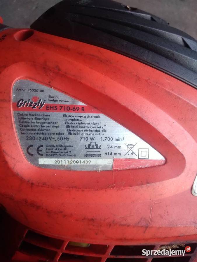 Nożyce do żywopłotu GRIZZLY EHS 71069R lekko Rybnik