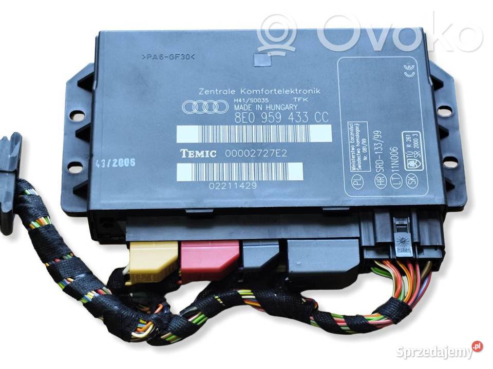 Audi A4 S4 B7 STEROWNIK MODUŁ KOMFORTU wielkopolskie
