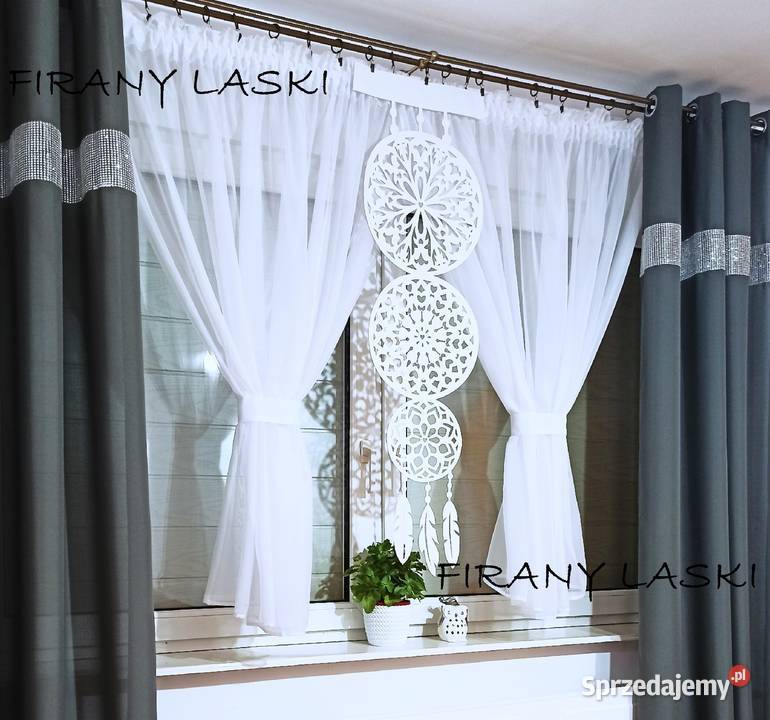 Firany Gotowe Firanki do pokoju salonu Ażury Piaseczno